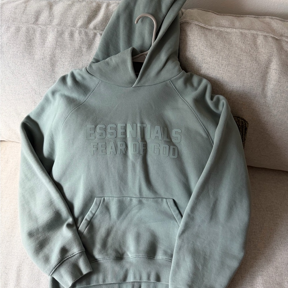 Essentials Fear of God Sage Green Hoodie
